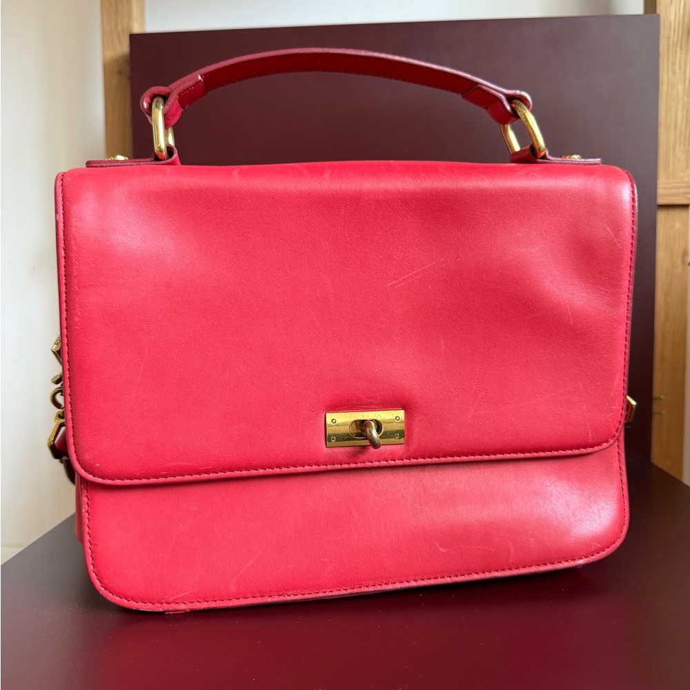 JCrew Red Leather Handbag Absolutely gorgeous